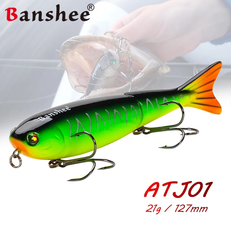 Banshee 127mm 21g Joint Hard Bait For Fishing Wobbler Jointed Multi Lure Pike Swimbait Fishing Lures Floating Penceil Topwater