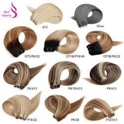 Reale bellezza Ombre capelli umani lisci tesse bundle 18 