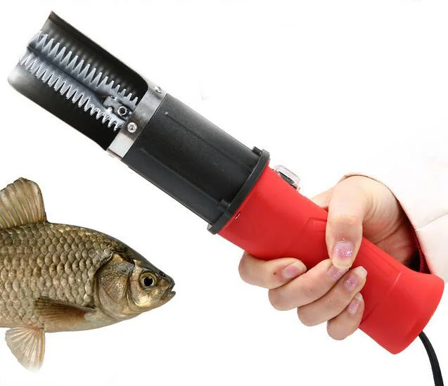 

220V Electric Scraping Fish Scales Machine Kitchen Scaling Fish Tool Powerful Fishing Scaler