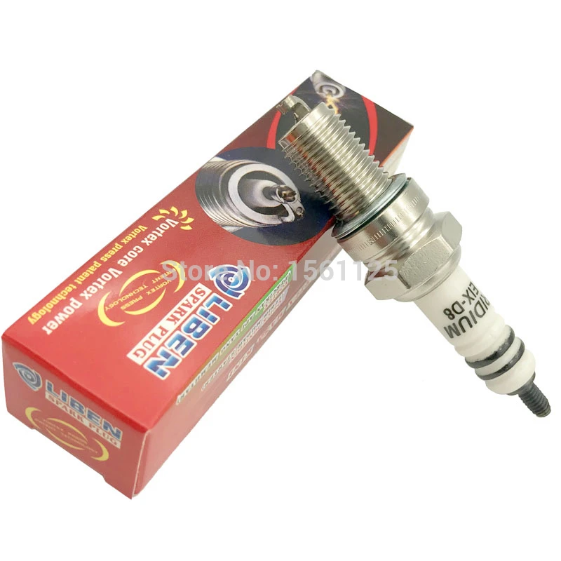 1PC VORTEX IRIDIUM patent motorcycle spark plug EIX-D8 FOR D8EA DR8EIX DR8EGP DPR8EIX-9 IX24B X24ESU D8TC D8RIU bujia HG2CU 125C