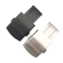 18mm 20mm 22mm 304L Stainless Steel Watch Band Folding Buckle Double Press Folding Safety Deployment Clasp Metal Accessories