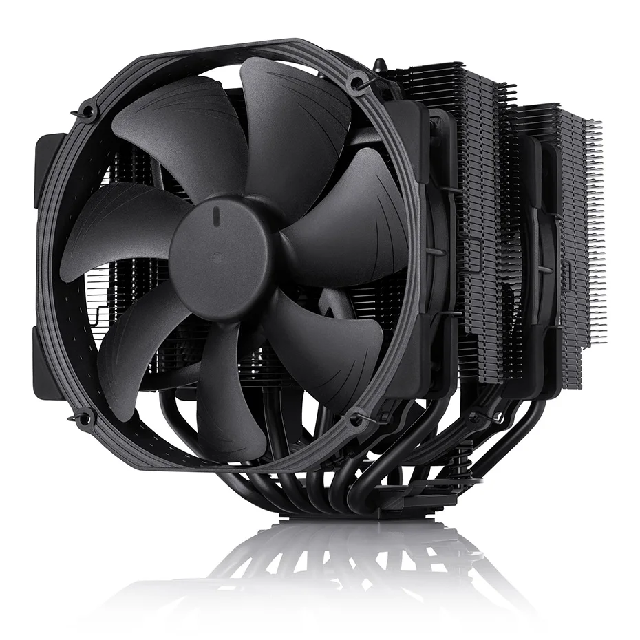 Imagem -04 - Noctua-dual Tower Design Cpu Cooler Ventilador Preto Heatpipe 14 Centímetros Pwm Lga1700 66 2011 115x 1200 Amd Am5 Nh-d15 D15s 2011