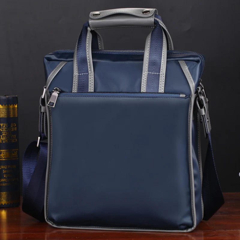 Imagem -04 - Bolsa Mensageiro Multifuncional de Ombro Masculina de Grande Capacidade Impermeável Resistente ao Desgaste Leve Bolsa Casual para Negócios Nova