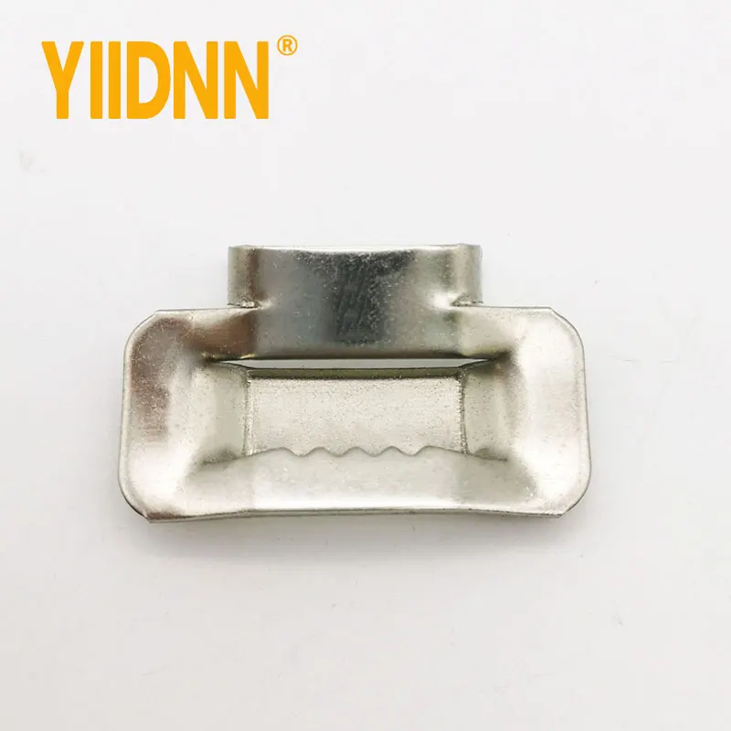 SUS304 หัวเข็มขัดสแตนเลส,หู Lokt หัวเข็มขัดสำหรับ 5/8 "ความกว้างแถบ,ท่อ,wing Seal สำหรับสายรัด,100 PCS ต่อกล่อง