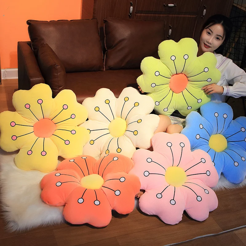 

Soft Plush PP Cotton Pillow Girl Heart Living Room Sofa Window Sun Flower Cushion Backrest Super Cute Toys