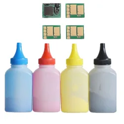 Refill toner Powder + 4 chip for HP CF540A 203A cartridg Color LaserJet Pro M254nw 254dw MFP M280nw M281fdw 281fdn printer