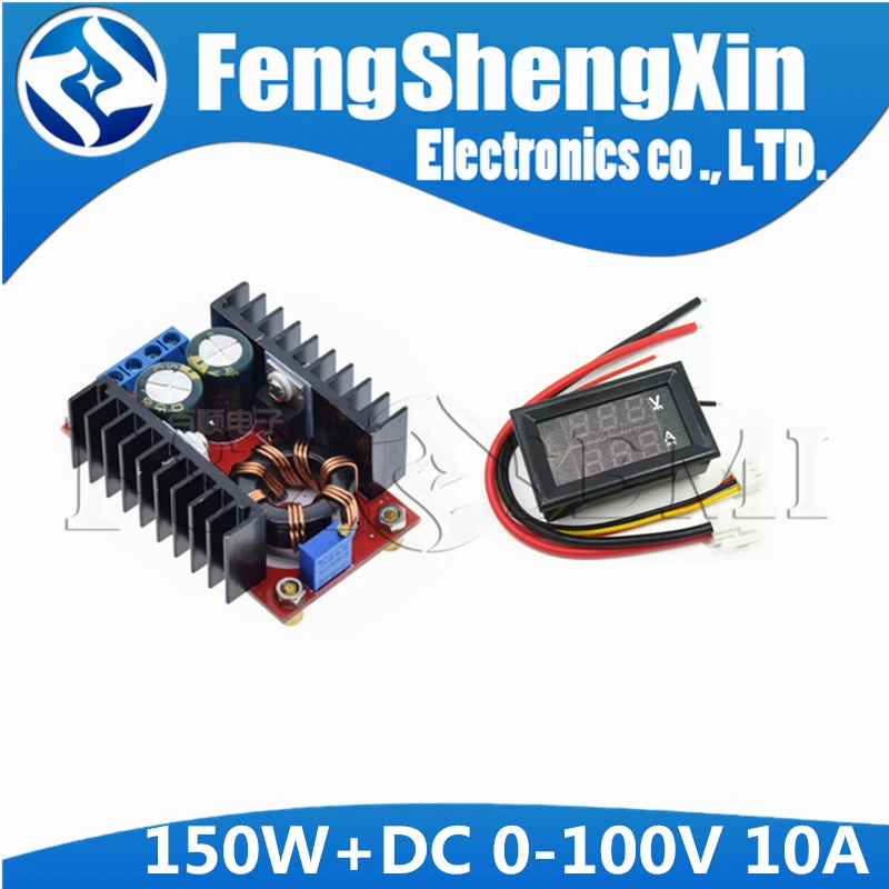 DC 9A 300W 150W Boost Converter Step Down Buck Converter Power module DC 0-100V 10A Digital Voltmeter Ammeter Dual Display