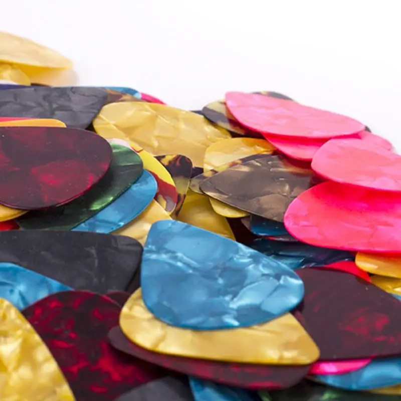 50กีตาร์ Picks 1กล่อง Acoustic Electric Bass Pic อุปกรณ์กีตาร์