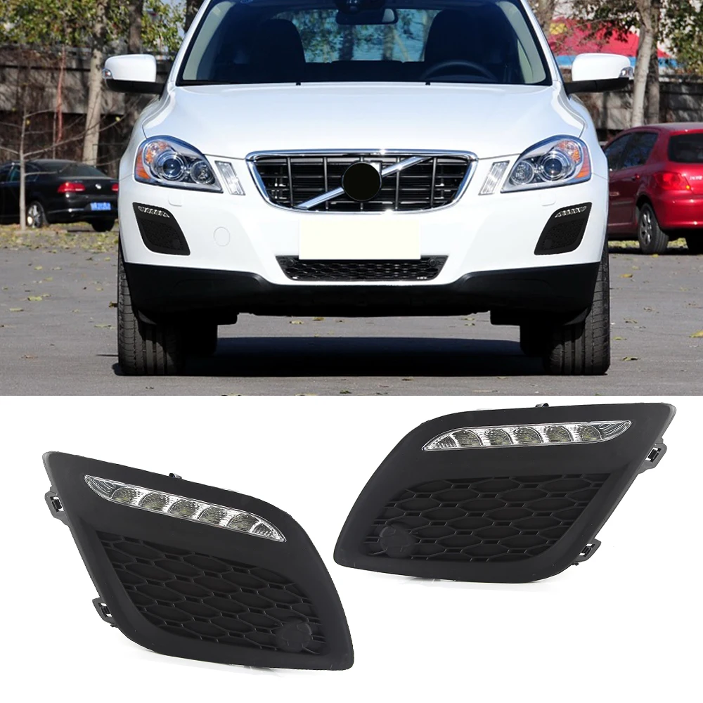 

Дневные ходовые огни 12 В ABS со светодиодный Ной подсветкой для Volvo XC60 2011 2012 2013