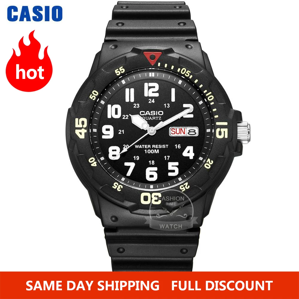 Casio montre montre de plongée hommes ensemble top marque de luxe montre-bracelet étanche Sport Quartz hommes montre montre militaire relogio