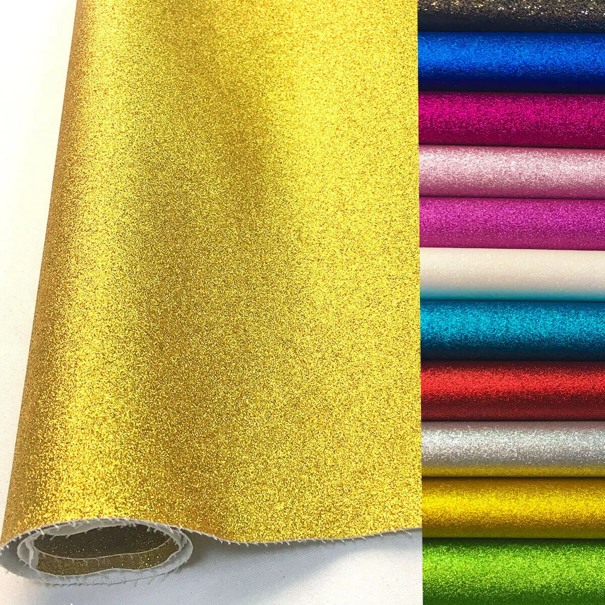 A4/20x135cm Frosted Glitter Vinyl Fabric Sparkle Shiny Faux Leather Craft DIY Material Bows Bag Shoe Decor