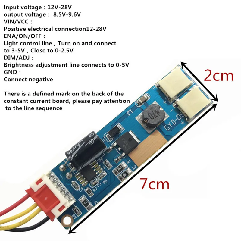 540mm listwa oświetleniowa LED zestaw oświetleniowy DC 10-30V 24 Cal ekran LCD CCFL do Monitor LED moduł nowy dwa z tanie