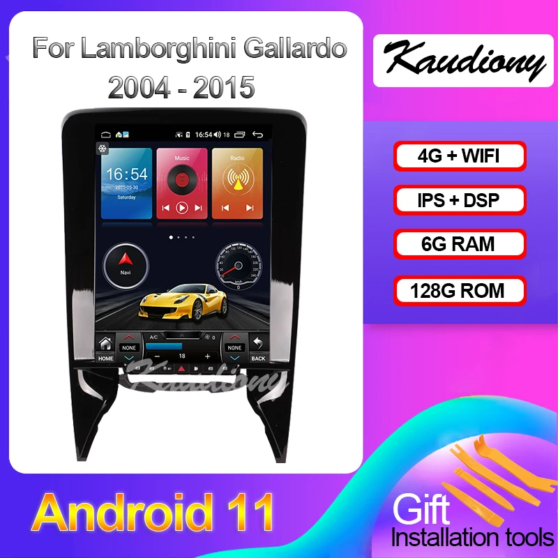 

Kaudiony 12.1" Android 11 For Lamborghini Gallardo Huracan Car DVD Multimedia Player Auto Radio GPS Navigation DSP 4G 2004-2015