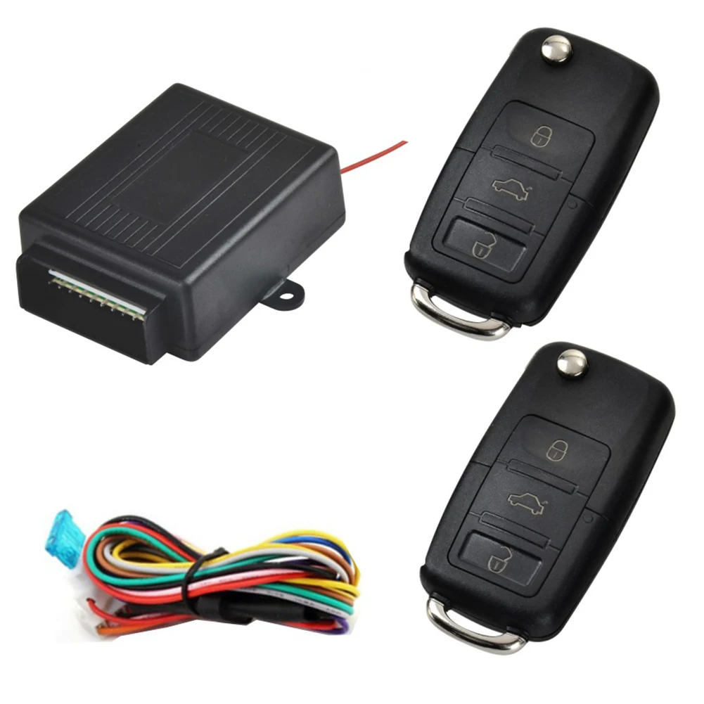 12V Universal Keyless Entry System Car Alarm Systems Device Auto Remote Control Kit Door Lock Vehicle Central Locking And Unlock