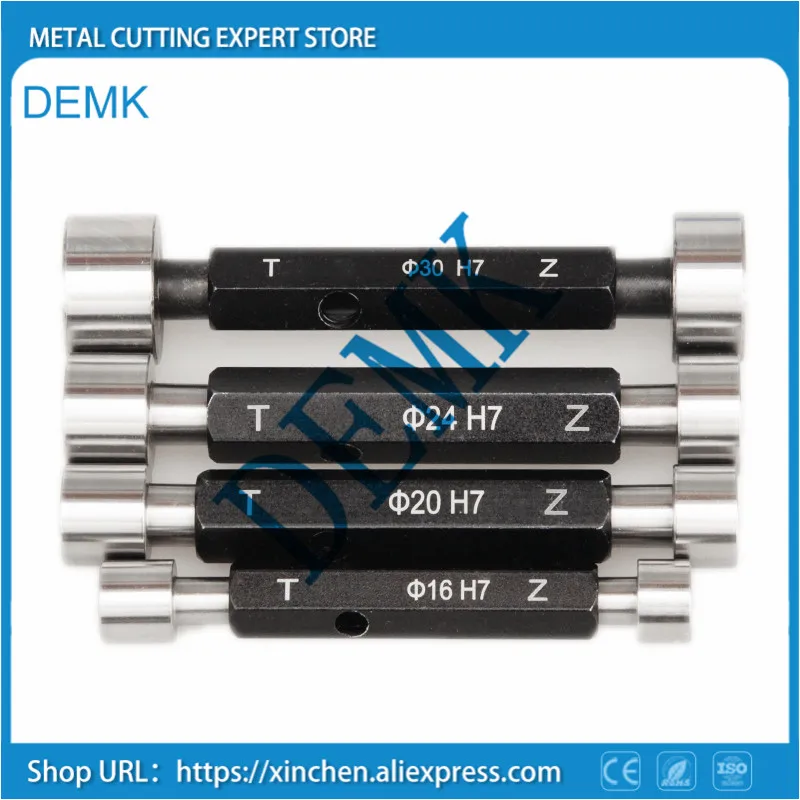 High precision Glossy plug gauge GO/NO GO Gage Metric Gauge H7 internal Precision smooth Gage Fine,Pitch gap Test Tool