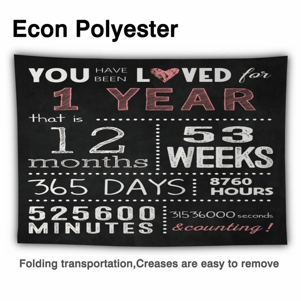 Allenjoy-fondos de pizarra de 1er cumpleaños, decoración de carteles, Banner de foto personalizable, celebración de aniversario