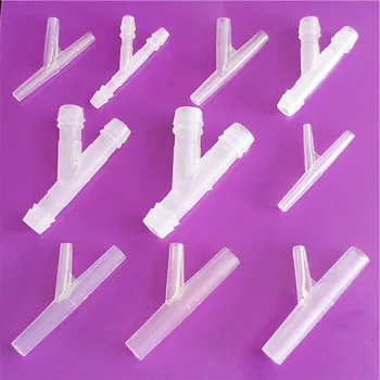 2 adet/grup 4-10mm eğik Y tipi hortum Tee plastik hortum silikon tüp su boru konnektörleri S701 ortak akvaryum parçaları Drop Shipping