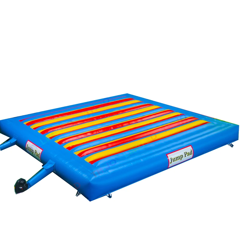 free ship to door!giant inflatable jumping pad,6x4m outdoor jump pad,good quality bouncing gym mat