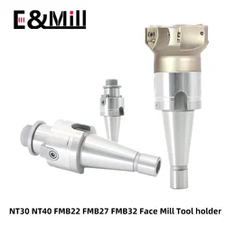 Nt30 nt40 fmb22 fmb27 fmb32 fmb40 fresa frontal adaptador de carcaça fresa nt fmb suporte de ferramenta m12 m16 para máquinas-ferramentas cnc