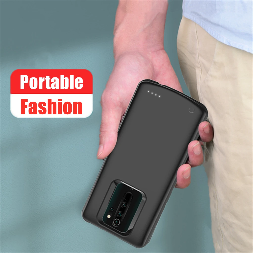 Powerbank Charging Case For Xiaomi Redmi Note 8 Pro External Battery Charger Cases 6800mAh Portable Power Bank Cover