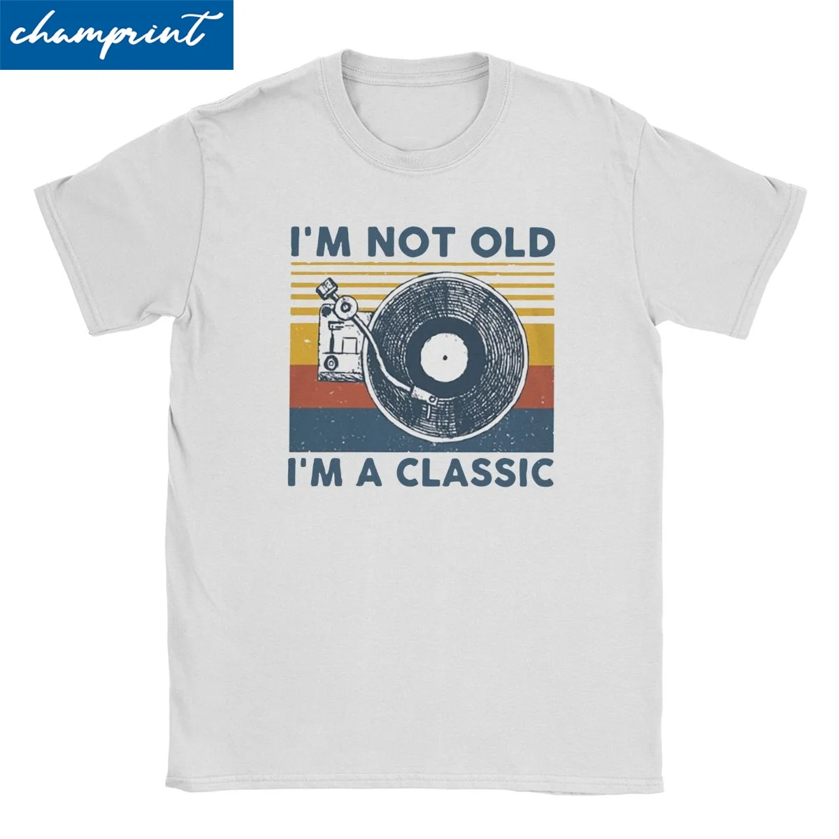 Vintage Dj I\'m Not Old I\'m A Classic T-Shirts Men Women T Shirts Funny Gifts for Music Lover Short Sleeve Tees Printed Tops