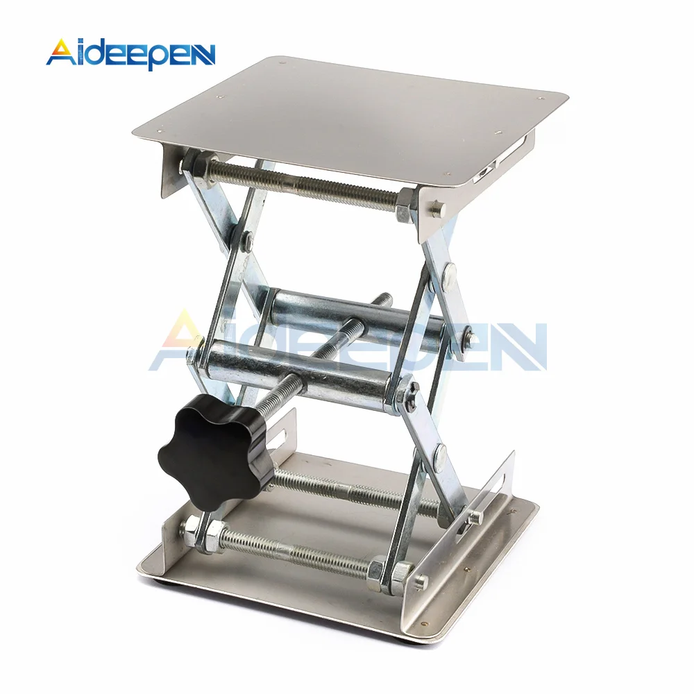 Aluminum Lifter Router Plate Table Woodworking Machinery Engraving Laboratory Lifting Stand Manual Lift Platform Carpentry Tools