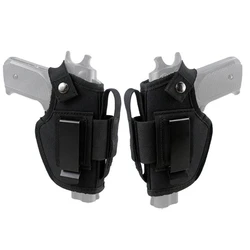 Tactical Universal Gun Holster for Glock 17 19 Beretta M9 1911 P226 Left Right Hand Waist Concealed Carry Pistol 9mm Mag Pouch