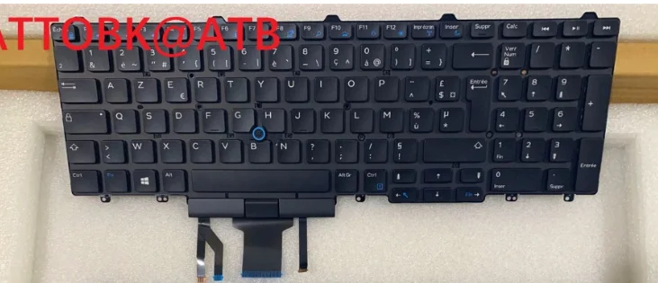 English/US/French/German laptop keyboard for DELL Latitude E5550 E5570 M3510 7510 M7510 7710 M7520 7720 with backlit