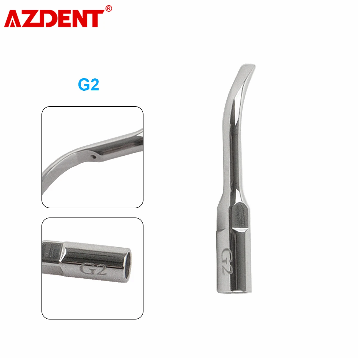 AZDENT-puntas de escalador Dental, 1 unidad, escalador Dental, endodoncia, Punta G P E para EMS, escaladores ultrasónicos de pájaro carpintero