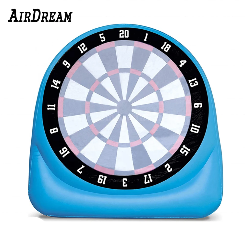 PVC mini 1.8m H Inflatable Dart Board Soccer Game Inflatable Football Shooting Dart Board With Air bump for kids