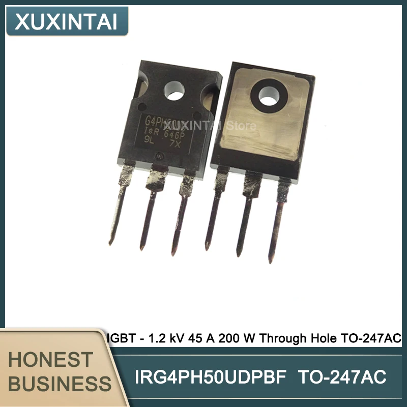 

10Pcs/Lot New Original IRG4PH50UDPBF IRG4PH50UD IGBT - 1.2 kV 45 A 200 W Through Hole TO-247AC