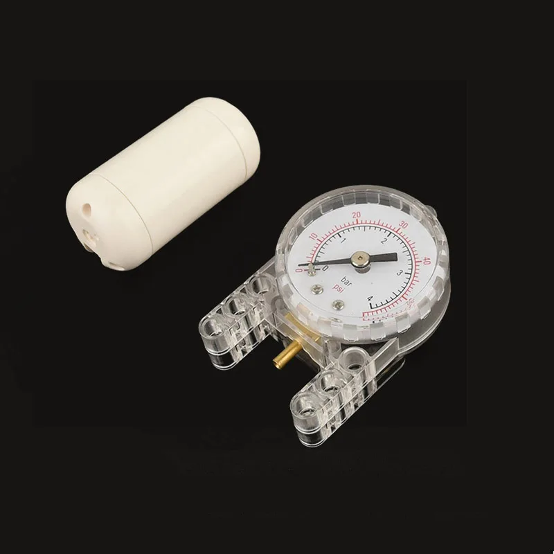 Technical Parts DIY Pneumatic Kit With Air Pump Push Rod Switch Piston Air Pipe Pneumatic Pump MOC Blocks Bricks 47225 19476