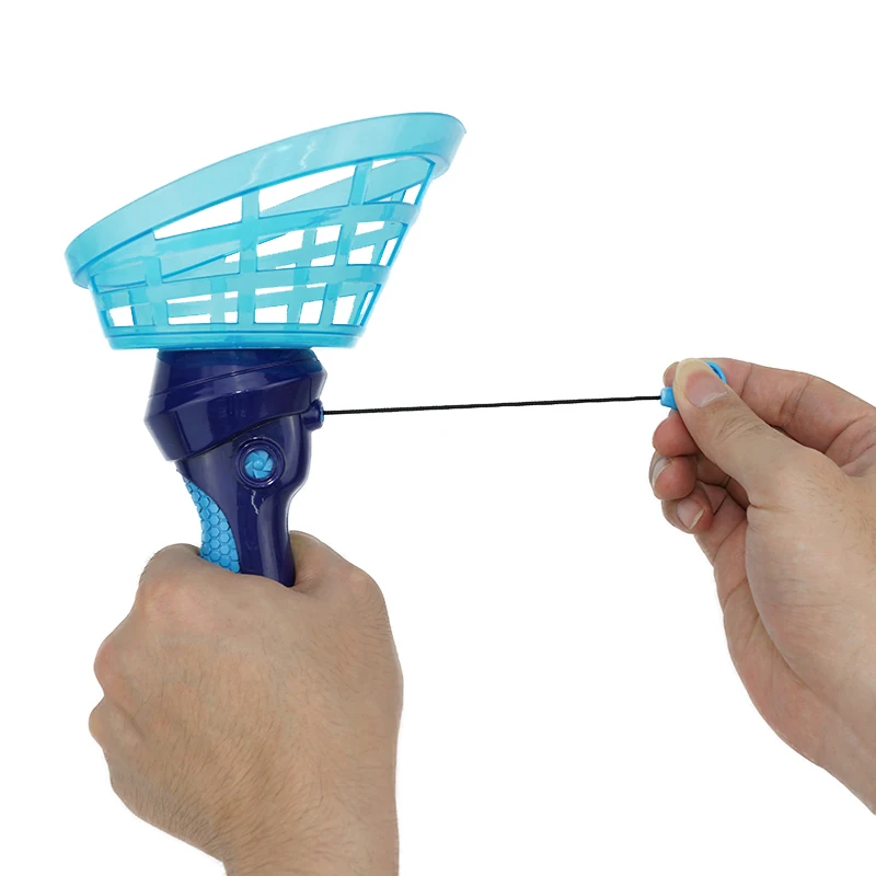 Fliegende Untertasse Disc Launcher Kinder Fliegende Spielzeuge Zugschnur UFO Wurf Fangen Outdoor Sport Propeller Kinder Spielzeug Geschenk Für Junge Mädchen – Detail 9