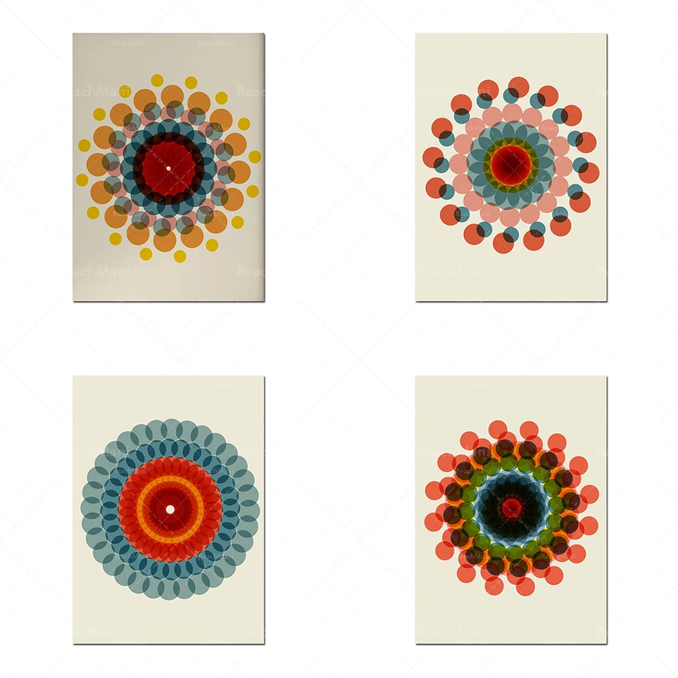 Boho Printable Yoga Mandala Wall Art Prints Medieval Posters, Aesthetic Art Print Set Yoga Decorative Posters