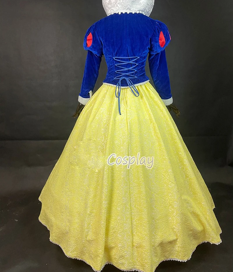 New Style Top Quality Snow Princess Cosplay Costume For Halloween Dress Adult Women Custom Made