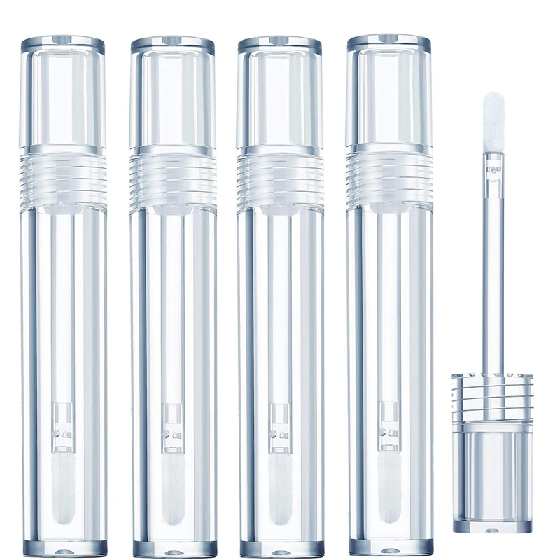 

100pcs 5ml Empty Lip Gloss Tube Clear Lip Balm Bottle Refillable Eyelash Growth Liquid Cosmetic Containers Lipstick Container