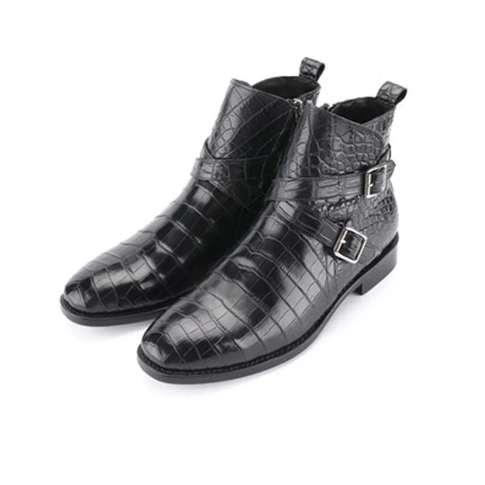 baoduli men boots  Men's shoes  The new  crocodile  Men's boots  British  warm    Men's boots