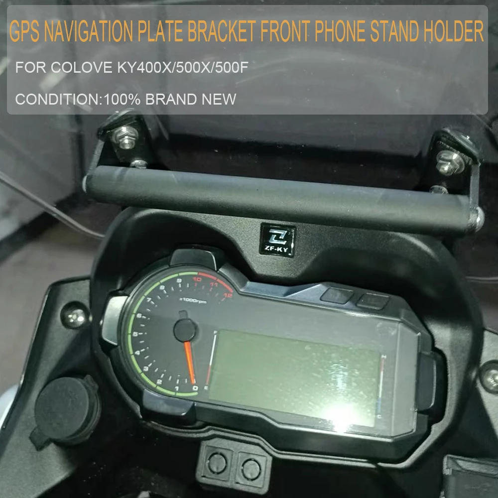 

For Colove KY400X KY 400X KY400 X 500F Motorcycle GPS/SMART PHONE Navigation GPS Plate Bracket Adapt Holder