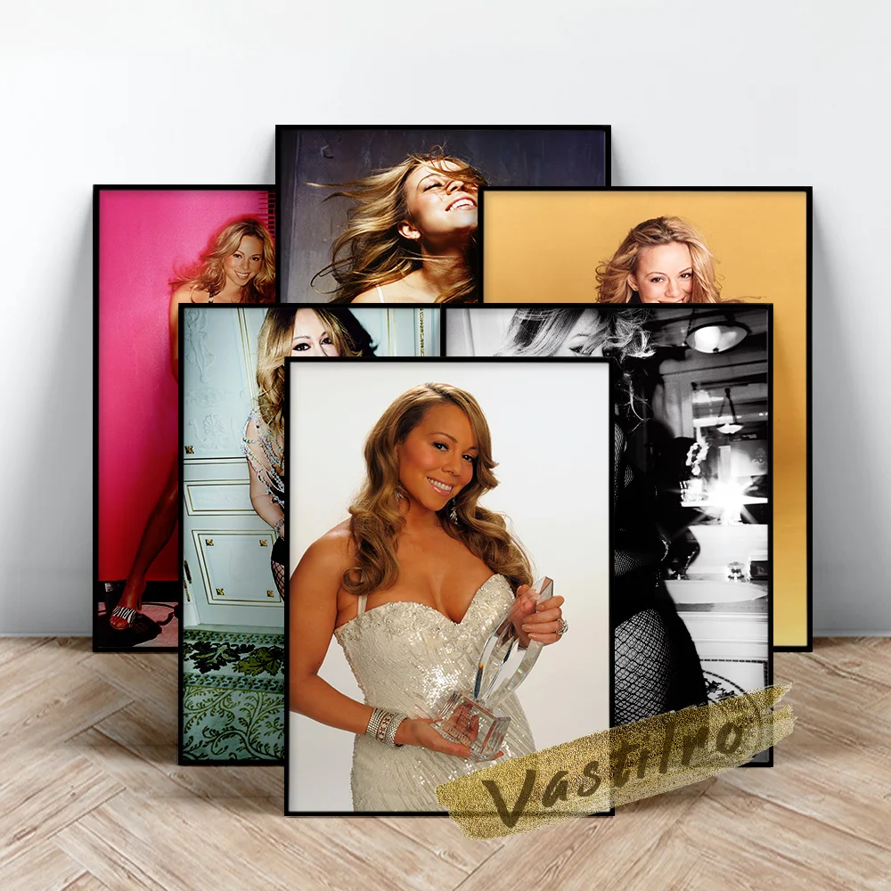 Mariah Carey Singer Poster, Mariah Music Star Wall Art, Female Actor Character Portrait Painting, Carey Fans Collect Prints Art