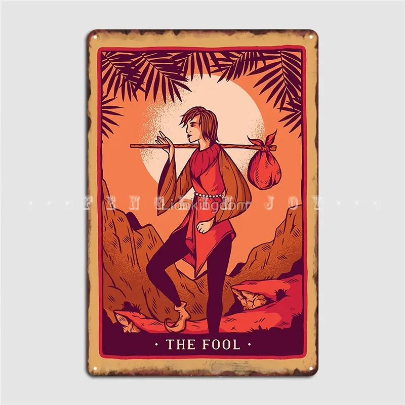 The Fool Tarot Metal Sign Wall Pub Club Bar Personalized Wall Decor Tin Sign Posters