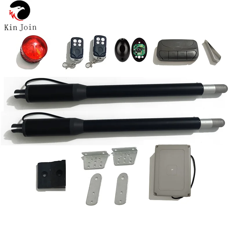 KinJoin Home Power Solar System Aluminium Alloy Swing Arm Gate Opener