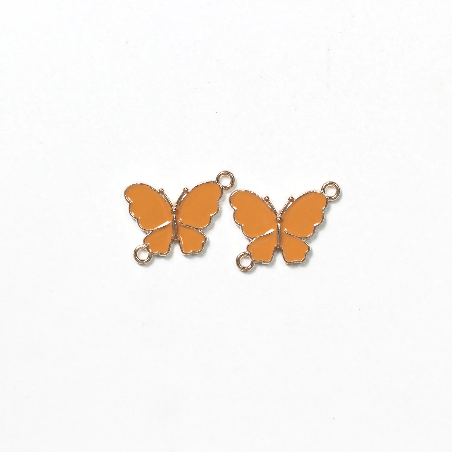 Novelty earrings, Korean earrings, quirky jewelry, multicolor butterfly dripping oil alloy jewelry accessories pendant wholesale