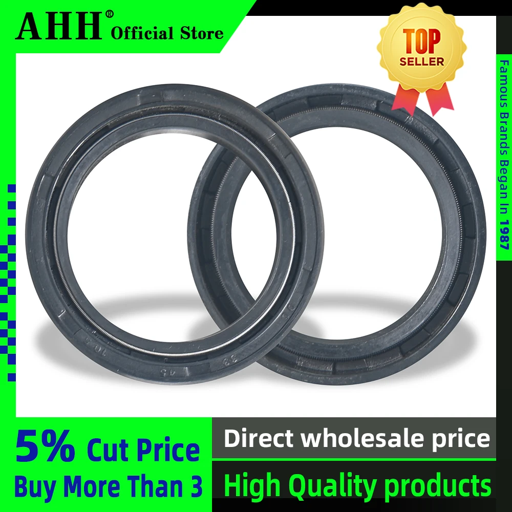 

AHH 33**45*10.5 33 45 10.5 Motorcycle Front Fork Damper Shock Absorber sleeve Oil Seal Dust Cover For YAMAHA