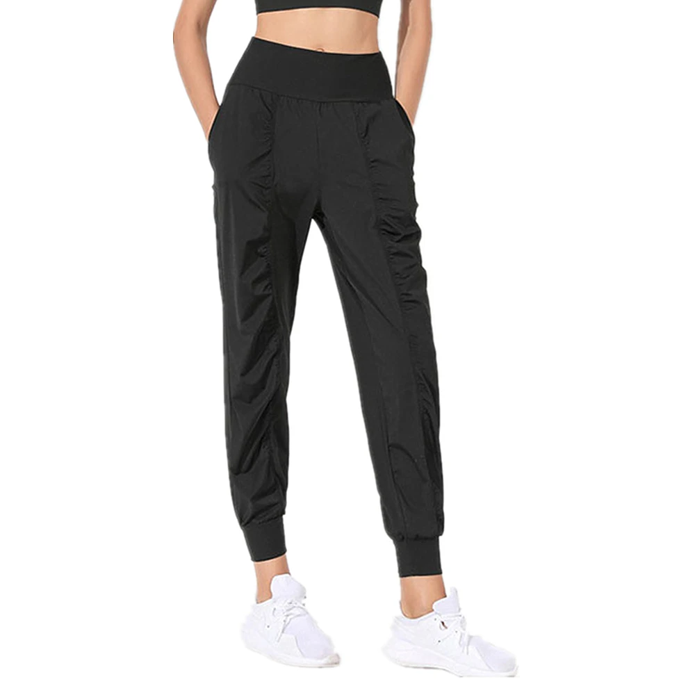 Pantalones deportivos sueltos para mujer, informal, moda de moda, trotar, ejercicio, Fitness callejero, pantalones de cintura alta, 2024