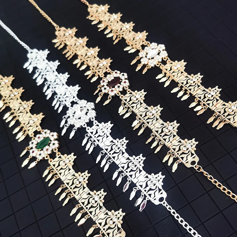 

Algerian Ladies Birthday Party Wedding Headchain Jewelry Elegant Temperament Arab Ladies Wedding Hair Jewelry