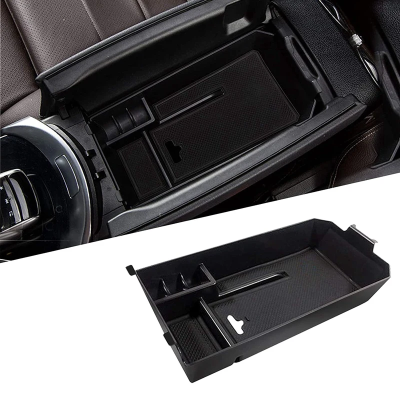 Centre Console Organizer Tray for Mercedes Benz W205 C Class W253 GLC Class 2015-2020, Console Armrest Storage Box