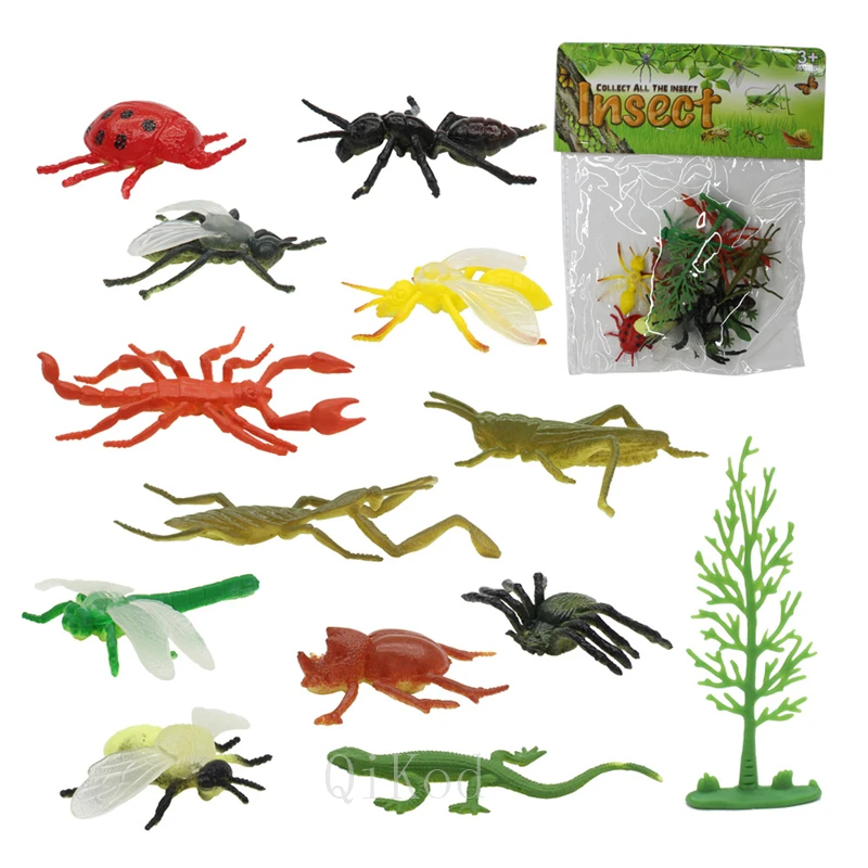 Wilde Marine Tiere Dinosaurier Bauernhof Insekten Kleine Tier Simulation Tier Modell Spielzeug Action-figuren Set Figuren Spielzeug Für Kind Geschenk