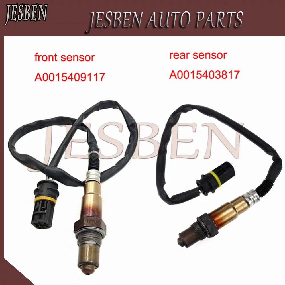 2PCS A0015409117 A0015403817 Front & rear Lambda Probe O2 Oxygen Sensor For MERCEDES-BENZ S202 C200 T C208 CLK230  Kompressor