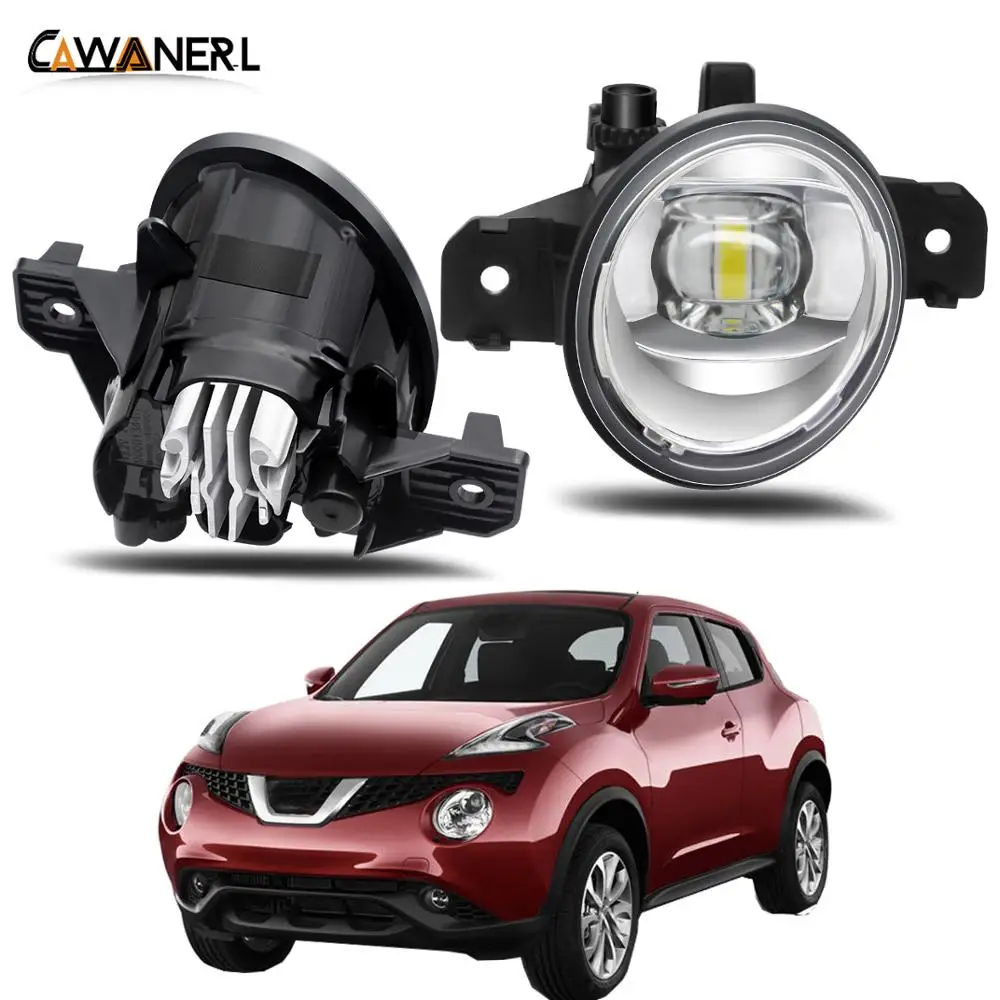 Fog Light Assembly Car Driver + Passenger Side LED Lens Fog Lamp Daytime Running Light 30W 12V For Nissan Juke 2015 2016 2017