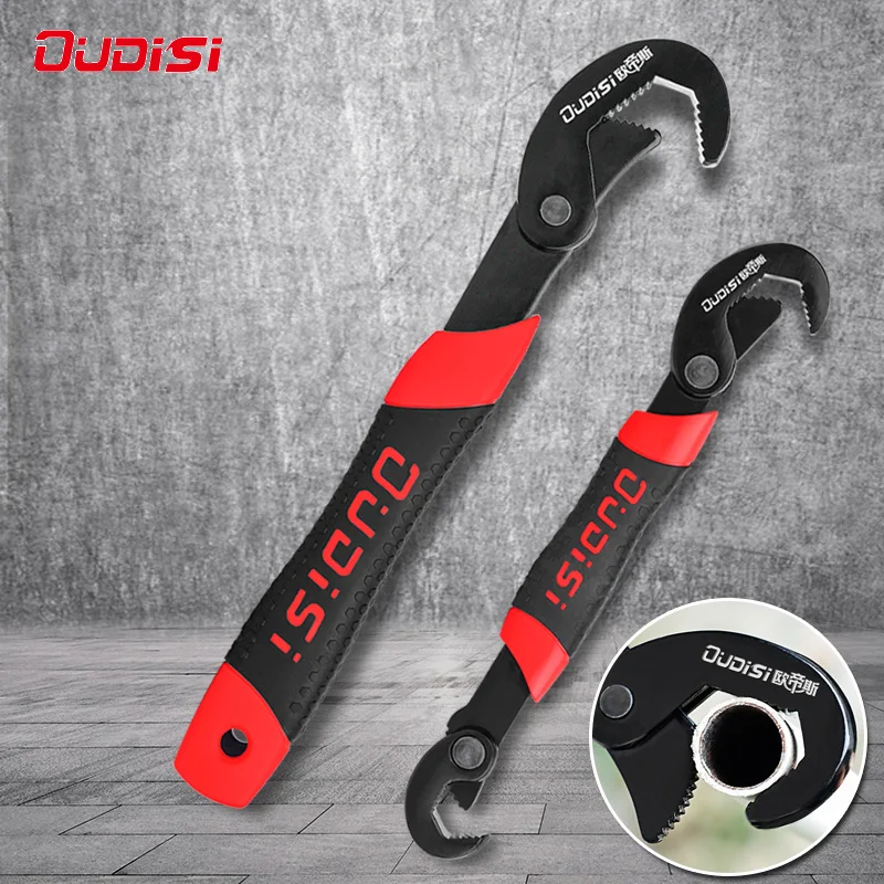 OUDISI Universal Quick Pipe Wrench Set Self Adjusting Pipe Wrench Set With Cast Iron Body 14-27mm 27-63mm Multil Spanner Tool